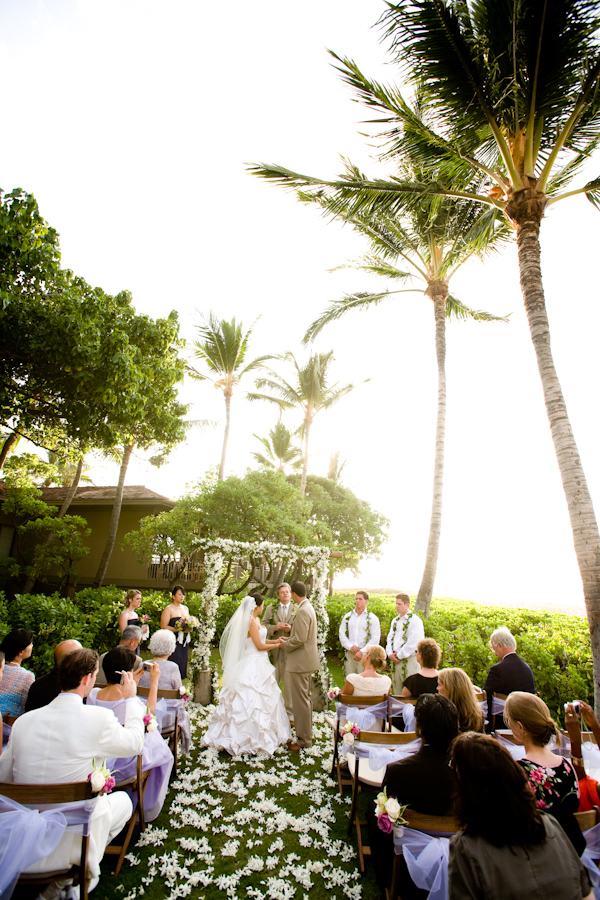 gorgeous beachside ceremony - real wedding photo by John and Joseph Photography